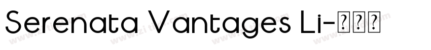 Serenata Vantages Li字体转换